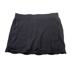 Women's XL Pebble Beach Black Golf Skort Skirt W/ Shorts Dry Luxe Active EUC